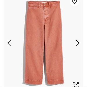 Madewell Slim Wide-Leg Crop Emmett Pants